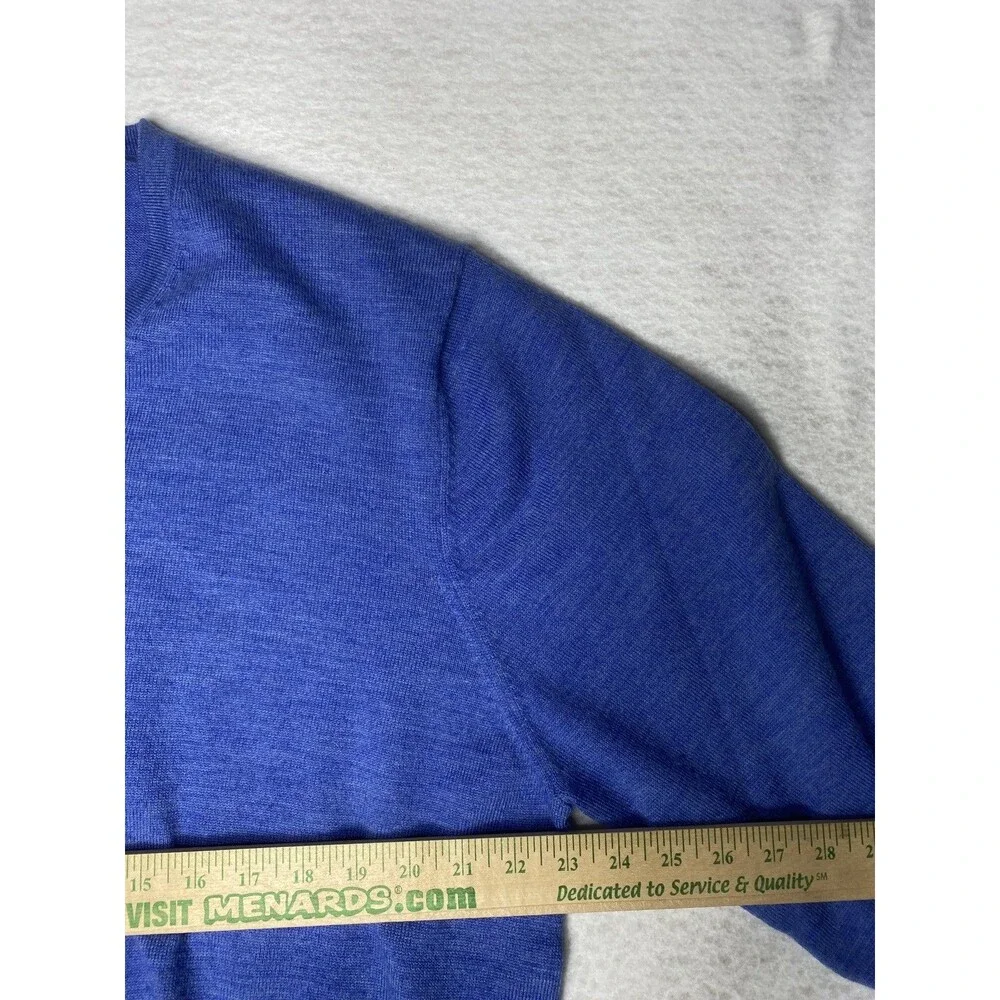 Brooks Brothers Sweater Mens XLarge Merino Wool Blend V-Neck Pullover Stretch